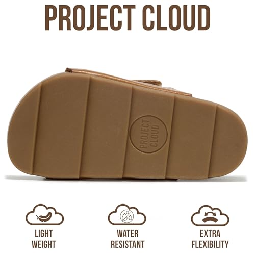 Image of Project Cloud Kids Sandals for Girls - Girls Sandals with Adjustable Buckle Closure, Comfortable Plush & Soft Insole w /Wedge Design Non-Slip Outsole
