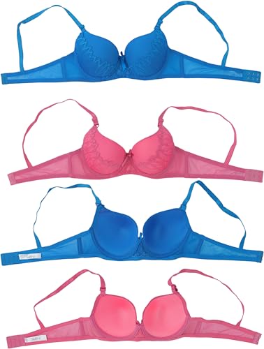Image of ToBeInStyle Women's Pack of 6 Classic Style Underwire Supportive Padded Bras