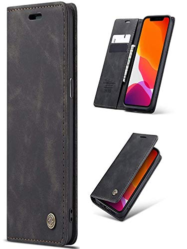 Image of Perkie Velvet Soft Faux Leather Wallet Flip Case Kick Stand Magnetic Closure Flip Cover for OnePlus 11R 5G (Black)
