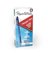 Paper Mate Flex Grip 1.0Mm Pen, Blue 12-pack