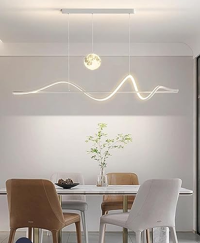 Lampe à Suspension Noire LED Dimmable pour Lustre Salle à Manger - 7