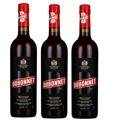 3 Flaschen Dubonnet Rouge a 0,75l 14,8% Vol. rot 2250 ml + Space Riegel von Onlineshop Bormann