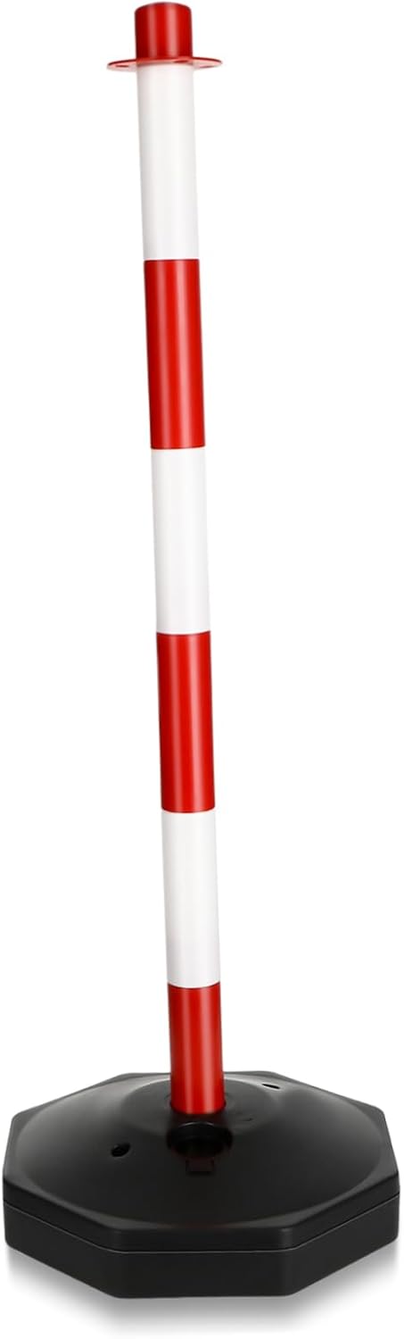 Movable Water Fillable Warning Column Traffic Safety Cone for Road Obstacles Reflective Design for Crowd Control Sturdy and Reliable Delineator Post