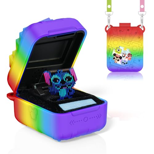 Capa de silicone para Bitzee Disney Interactive Toy anti-queda, com correia e durável, adequada para Bitzee Disney Interactive Toy (cor vermelha)
