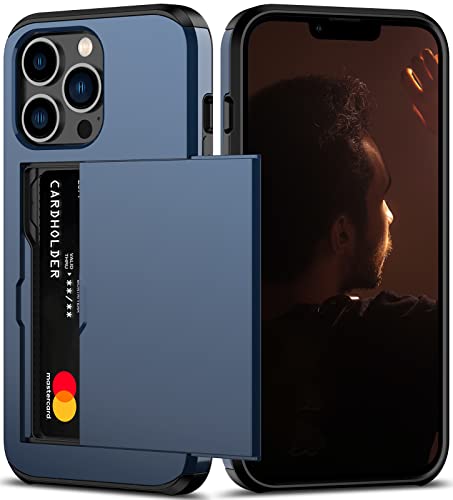 Nvollnoe for iPhone 13 Pro Case with Card Holder Blue by Nvollnoe - Used condition - US$10.49