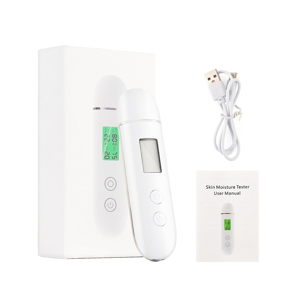 Skin Moisture Tester, Digital Facial Oil Detector, Skin Monitor, Beauty Salon SPA Facial Care Tool, Gift for Girls and Women