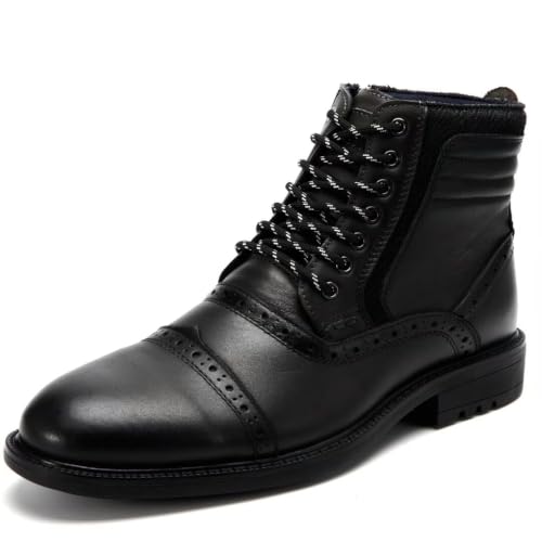 Image of Arkbird Mens Chelsea Boots, Stylish and Comfort Leather Chukka Ankle Boots with Zipper