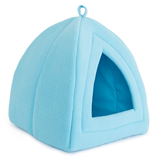 Cat House - Indoor Bed With Removable Foam Cushion - Pet Tent For Puppies, Rabbits, Guinea Pigs, Hedgehogs, And Other Small Animals By Petmaker (Blue) #TOP6