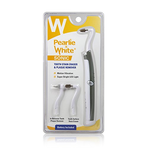 Pearlie White Sonic Tooth Stain Eraser with Plaque Remover