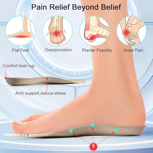 ZYEN Women's Arch Support Walking Shoes 8830 Blue 8-8.5 and Women Wide Toe Box Shoes 8813 Purple 8-8.53