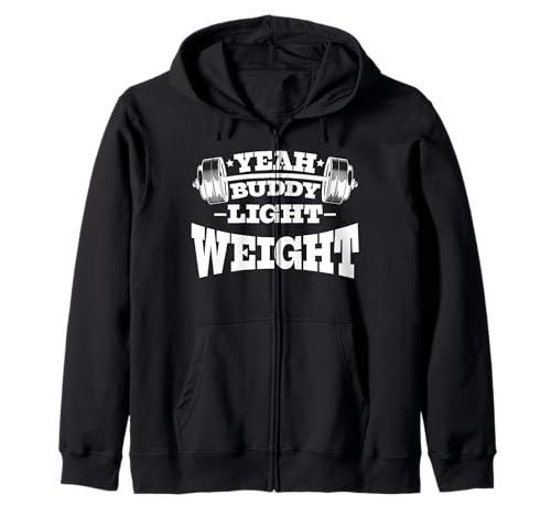 Gym Motivation Workout Yeah Buddy Leggero Felpa con Cappuccio