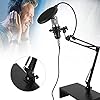 ZAICOLER BM800 USB Condenser Microphone Kit with Flexible Arm for PC Desktop - Professional Sound Microphone for Recording Studio, Radio Station, Streaming - Metal Black Tube Body + Gold Mesh Head #2