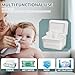 Whiidoom Wipes Dispenser, One-Handed Operation Wipe Holder for Baby & Adult, Seal-Designed Wipes Container for Bathroom Keep Diaper Wipes Fresh (White)