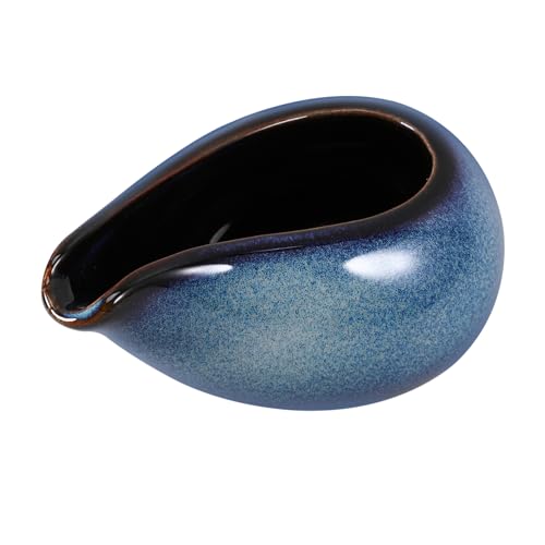 Holibanna Brocca in Ceramica Per Panna 100 Ml, Lattiera Multiuso Per Salsa e Condimenti, Design Creativo Beccuccio, Adatta Per Ristoranti e Uso Domestico