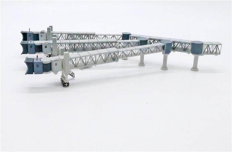 Miniatura 1 de JC Wings - Puente de pasajero aéreo de tres canales para A380 transparente 1400 ABS accesorios modelo preconstruido