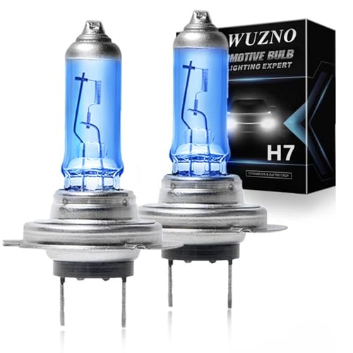 Wuzno Halogen Headlight Bulb Replacement for Hyundai Sonata 2011 2012 2013 2014 High Beam H7 Low Beam H7 Lights 6000k White 120% Brightness 2 Pack