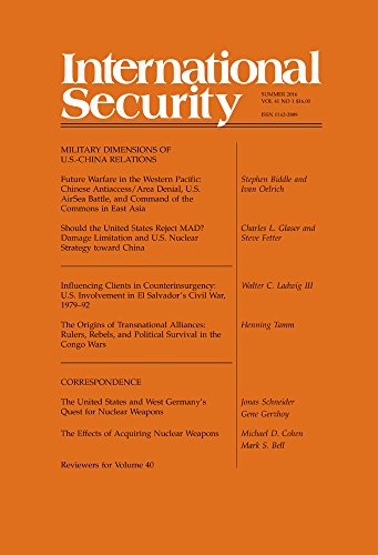International Security 41:1 (Summer 2016) (English Edition)