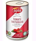 Tomate Triturado, Zerkleinerte Tomaten aus Spanien, 100% Natürlich, Glutenfrei, 800g Dose, 4er Pack