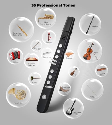Image of Vangoa Digital Wind Instrument, 3 Fingerings 35 Tones Rechargeable Synth