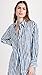 Vince Womens Painterly Stripe Oversized T-Shirt, Coastal Blue, X-Large US