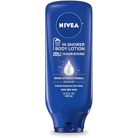 NIVEA Nourishing In Shower Lotion, Body Lotion for Dry Skin, 13.5 Fl Oz Bottle Cover