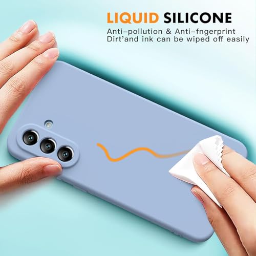 Image of DIZORO Microfiber Candy Cover for Samsung Galaxy M36 5G Full Camera Protection Premium Liquid Silicon Case Flexible Bumper Case for Samsung Galaxy m36 5G Carolina