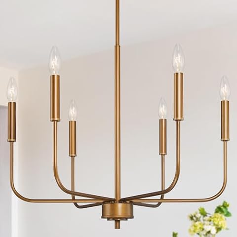KSANA Brushed Gold Chandelier Cover