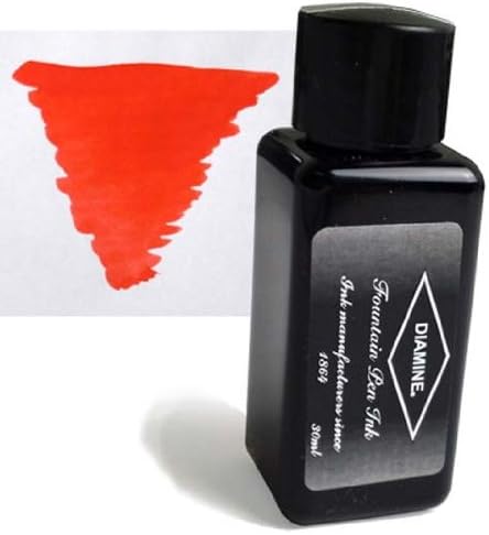 Diamine Refills Poppy Red 30mL Bottled Ink - DM-3055