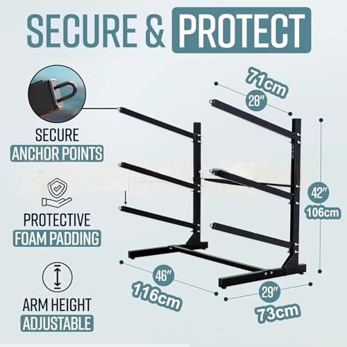 Support Stockage Kayak Canoë Sup Planche de Surf Autoportant - 4