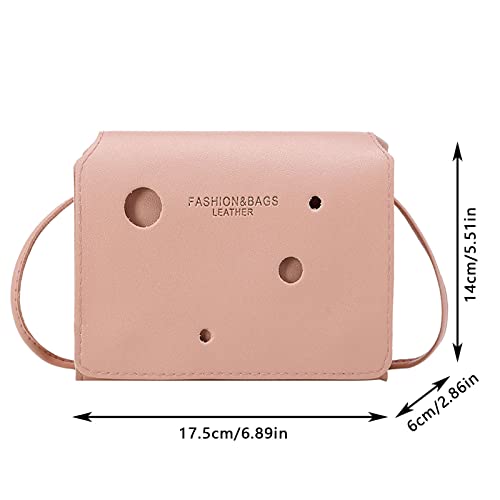 Messenger Bag For College Women Messenger Bag New Pattern Fashion Simple Solid Adjustable Strap Buckle (Beige, One Size) #TOP5