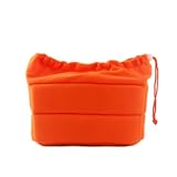 coolgiftidea DSLR Camera Organizer Bag with Removable Partition Pads-Orange