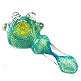 Glass mug Handmade Ornaments Turquoise Blue Dichroic Color Scheme Decorative Artwork