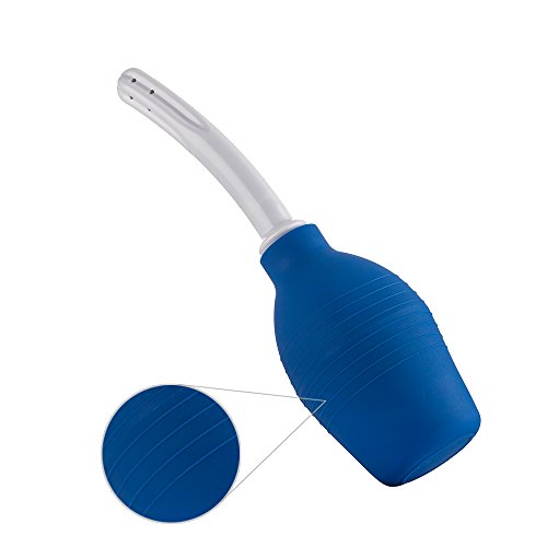 Enema Bulb Clean Anal Vaginal Silicone Douche For Men Women And Men (Blue Color) - Comfortable Medical Kits #TOP2