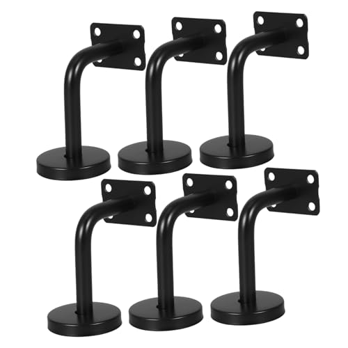 Support de main courante en acier inoxydable noir pour garde-corps robuste