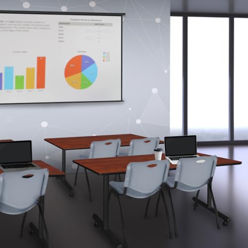 HomeStock Earthy Elements 30" Training Table in Cherry Finish with