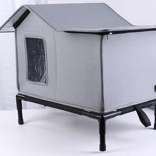 Maison pour chat d'intérieur et extérieur avec isolation thermique