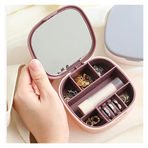 Vitrine de bijoux anti-perte portable avec miroir pour vos déplacements