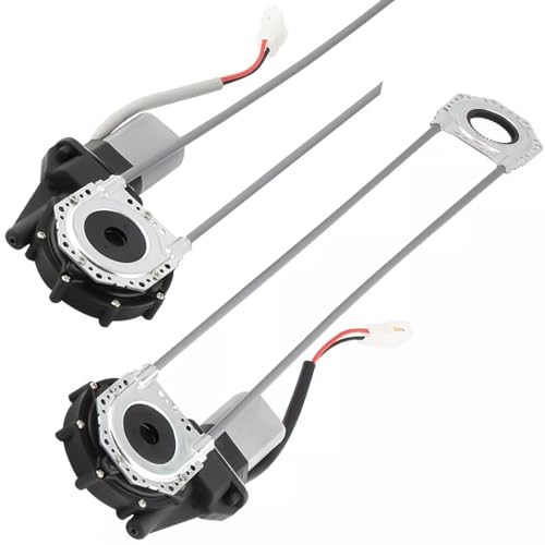 Universal Electric Power Window Lift Roll Up Regulator Conversion Kit,with Motors Switches Harness and Hardware for 2 Door Pickup SUV Truck Van Car