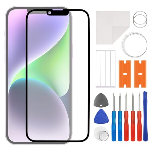 Lentille de rechange iPhone 14 Plus vitre avant cassée avec OCA et kit outils