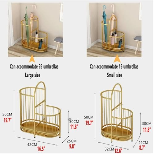 Porte-parapluie grand format et organisateur de couloir pour la maison
