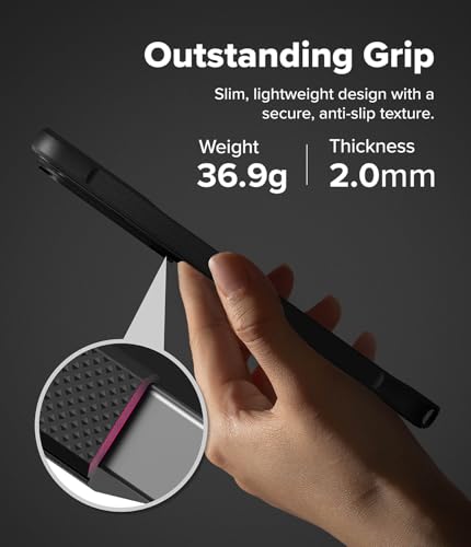 Image of Ringke Onyx Compatible with iPhone Series Case Back Cover Rugged Flexible Durable Anti-Slip TPU Protection Shockproof (Black, Galaxy S26 Ultra)