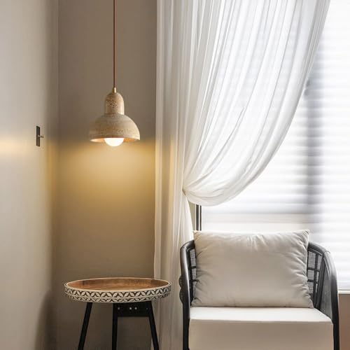 Lustre en marbre véritable style nordique avec douille vis E27 - 2