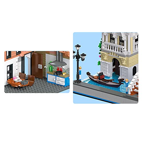 YaYashow Straßenansicht von Venedig Haus Bausteine Bausatz, Modular Buildings, Konstruktionsspielzeug Kompatibel mit… – Bild 7