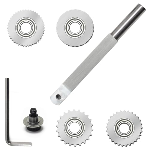 Texture Wood Turning Tool Thread Texturing Woodworking Tools With 4pcs Cutter Wheel