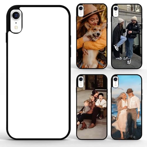 Coque sublimation iPhone XR : lot de 5 étuis vierges personnalisables en TPU noir