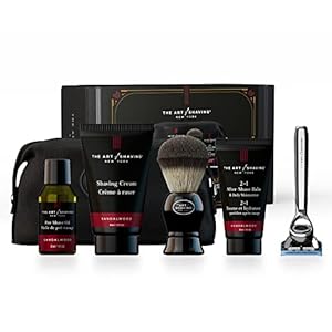 The Art of Shaving 5 Piece Travel Kit with Morris Park Razor, Sandalwood