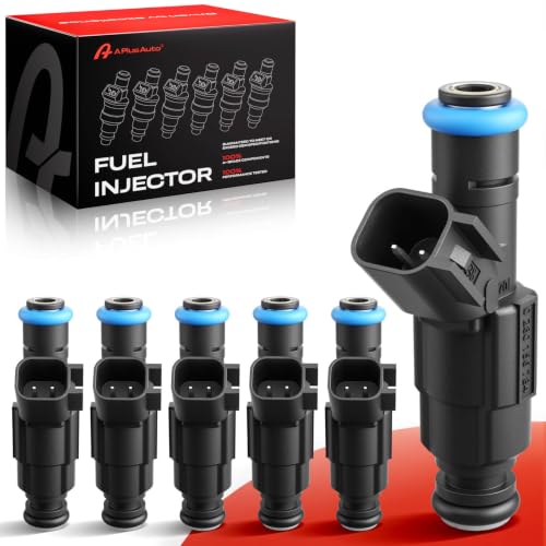 A Plus Auto 4 Holes Fuel Injectors Compatible with 4.0L Jeep, 5.2L Dodge