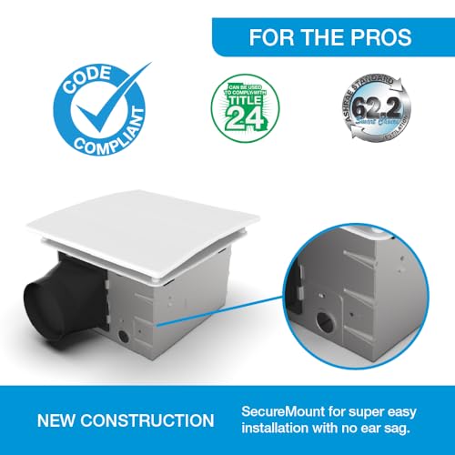 Image of Bathroom Exhaust Fan, 50-80-110 CFM, Energy Star, BES5080110