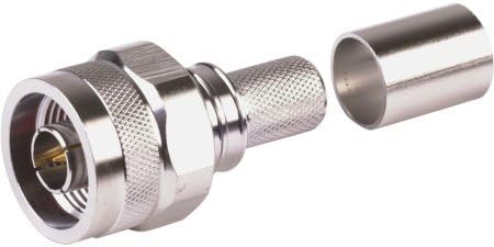 N Male Connector - Times Microwave Easy Connector N Male Crimp - EZ-400-NMH-X - EZ Connector for LMR-400- Also Works with CNT-400 RFC-400 AX-400 (2 Pack)
