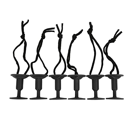 Surfboard Leash Leg Rope Plug with Detachable Slots, Nylon Plastic Material for Water Sports Quick Release, Fits Soft Foam Surfboards, Body Panels, Easy Installation, Exquisite (Black)